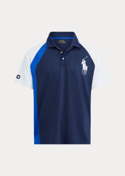 Polos Polo Ralph Lauren Hombre Azul Marino Multicolor - Classic Fit Tech Piqué - XVRDO1652